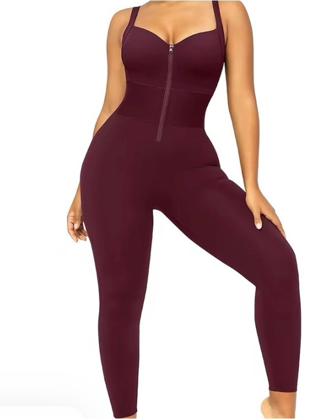 Shapellx AirSlim ElasticFuse Zipper Shaping Jumpsuit Waist band Tummy bridle